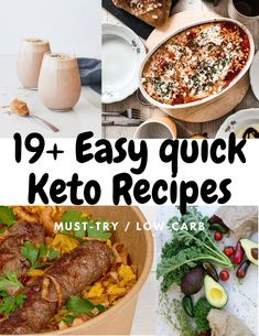 Here are keto friendly recipes that are easy to make for weight loss. Delicious way to stay in ketosis and making your own meal plan. Healthy options with breakfast, lunch, dinner, snacks, and even drinks! Keto Meals