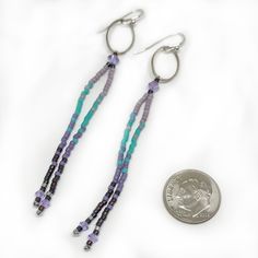 Beaded Boho Jewelry, Ombre Earrings, Trendy Earrings, Beaded Fringe, Fringe Earrings, Perfect Gift For Her, Seed Bead Earrings, Bead Strand, Statement Jewelry