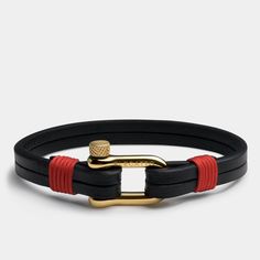 "Gifts For Him, Rope Bracelet Men, Leather Bracelet Men, Boyfriend Gift Idea, Jewelry Gifts For Men, Black Bracelet Leather, Minimal Bracelet The Kellmore Red is crafted with our genuine Italian leather and silver C-Clasp. It is the perfect birthday, anniversary, or Father's day Gift For Him. This bracelet also makes a great gift for dads, brothers, and uncles on their special day. Sizes: Small (up to 6.5\" wrist), Regular (up to 7\" wrist), Large (up to 8\" wrist), an Extra Large (up to 8.5\" w Classic Black Bracelet With Wrist Strap, Black Rectangular Leather Strap Bracelet, Classic Black Bracelets With Wrist Strap, Everyday Black Rectangular Leather Bracelet, Modern Black Bracelet As A Gift, Modern Black Bracelets For Friendship, Black Bracelets With Strap For Everyday Use, Black Bracelet For Everyday Use, Casual Black Bracelet For Everyday Use