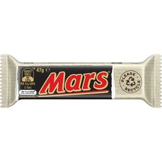 mars bar with white chocolate on top