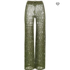 Green Pants Clear Pants, High Wasted Pants, High Waist Trousers, City Dress, Virtual Fashion, Couture Runway, Mood Board Fashion, Green Pants, Jumpsuit Trousers