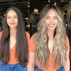 Dark Hair To Highlights, Dark Hair Going To Blonde, Dark Brown Going Blonde, Brown Going Blonde Hair, Dark Brown To Blonde Transformation, Going Dark To Light Hair Brunettes, Going Brunette To Blonde, Deep Root Blonde Balayage, Going From Dark Brown To Blonde