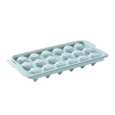 an egg tray with nine eggs in it