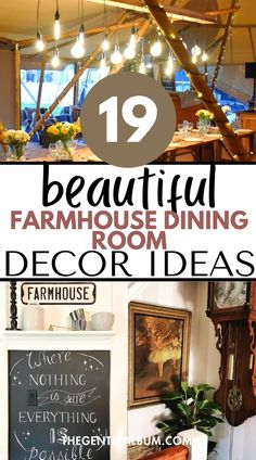 the top 10 beautiful farmhouse dining room decor ideas