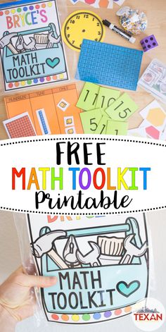 this free printable math tool kit is perfect for students to practice their numbers and counting skills