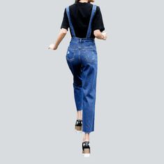 Don't miss out on the 2023 Summer Collection â€?make a bold statement with our wide-leg distressed denim jumpsuit! Crafted with premium denim. this grunge-inspired piece is the perfect blend of edge and sophistication.Key Highlights: Grunge-Chic: With an iconic '90s-inspired style. this denim jumpsuit is the epitome of edgy elegance. Distressed Details: Expertly crafted wear and tear for a raw. unfiltered aesthetic. Wide-Leg Fit: Designed to flatter your figure with a sleek fit and unparalleled comfort. Zipper & Button Closure: Offers both convenience and style. High-Quality Denim: Durable and exquisite. these shorts promise to last through the years. Make A StatementBe a trendsetter this season and show off your rebellious side with this grunge-inspired denim jumpsuit. Rock it with combat Unfiltered Aesthetic, Womens Denim Jumpsuit, Grunge Chic, Edgy Elegance, Iconic 90s, Swimsuits Hot, Jumpsuit Online, Print Trends, 90s Inspired