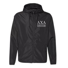 "Lambda Chi Alpha Zip Up Windbreaker comes with LXA Greek letters with Lambda Chi Alpha embroidered in white on the left chest. Lightweight Windbreaker Zip Jacket Available in sizes XS-3XL Colors: Black, Black Camo, Khaki, Navy, Maroon, Navy/Royal, Red, Forest Camo, Graphite, Maroon/Navy, 2.5 oz., 100% polyester fabric with interior water resistant coating Waterproof Pressure Resistance: 600 mm Matte finish eyelets and zippers #4 zipper with zipper pull & rubber zipper pull tab Reversed zipp King Fashion, Blank Apparel, Black Camo, Alternative Outfits, Athletic Fashion, Zipper Pulls, Columbia Sportswear, Windbreaker Jacket, Jacket Style