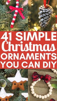 four simple christmas ornaments you can diy