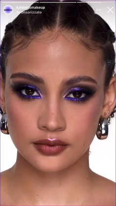 Catwalk Makeup, Purple Eye Makeup, Rave Makeup, Purple Makeup, Makijaż Smokey Eye, Dope Makeup, Makeup Eye Looks, Glamour Makeup, Makeup Looks Tutorial