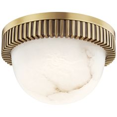 an image of a ceiling light that is in the shape of a fan with gold trim