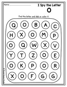 the letter o worksheet for kids to practice their handwriting and spelling with letters