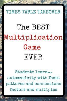 the best multiplication game ever students learn automatity with lots of patterns and connections