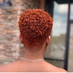 Ginger Hair Color Short Pixie Haircuts Black Women, Ginger Twa Natural Hair, Ginger Pixie Haircut Black Women, Ginger Short Hair, Cherry Red Hair Color