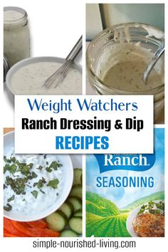 ranch dressing and dip recipe for weight watchers