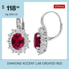 Features: Quick ShipDiamond Clarity: I3Earring Back: Lever BackSetting: ProngStone Cut: OvalStone Millimeter Measurement: 7 Mm Width, 9 Mm LengthDiamond Color: G-HMetal Color: WhiteEarring Length: 25.2mmEarring Width: 13.7mmRounded Carat Weight: Less Than 1/10 Ct.Care: Wipe CleanStone Type: 24 Lab Created Sapphire, 2 Lab Created Ruby, 8 Genuine DiamondAuthenticity: Lab Created StoneBirthstone: July BirthstoneEarrings Style: Drop EarringsMetal: Sterling SilverCountry of Origin: Imported Sterling Silver Drop Earrings, Buying Diamonds, Red Ruby, Silver Drop Earrings, Natural Diamonds, Ruby, Sapphire, Lab, Drop Earrings