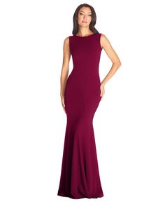 in stock Western Gown, Mermaid Maxi Dress, Mermaid Evening Gown, Dark Magenta, Evening Gown Dresses, Sophisticated Dress, Bodycon Maxi Dresses, Mermaid Skirt, Dress Images