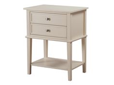 Newton Nightstand provides a classic but timeless touch to any space. Made of solid and manufactured wood, constructed with 2 easy pull English Dovetail drawers providing a place to store charging cords, remotes, and bedroom essentials. Available in a variety of colors. Available in Cappuccino, White, Teal, Oak, Beige, Black, Gray, Pink, Silver Champagne, Yellow, CherryEnglish Dovetail drawersMetal center guides with positive stopNickel hardwareWood veneer and solid wood frame materialsTwo 3.9H Beige Nightstand, Shelf Nightstand, Contemporary Nightstand, White Nightstand, Primary Bedroom, 2 Drawer Nightstand, Modern Nightstand, Drawer Nightstand, Bottom Shelf