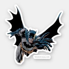 a batman flying through the air with his arms out and eyes closed, in front of a white background