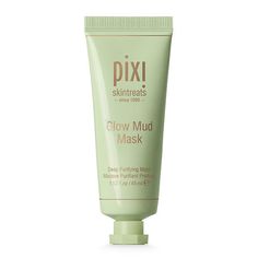 Glow Mud Mask – Pixi Beauty Pore Cleansing Mask, Masks For Blackheads, Phyllostachys Nigra, Mud Face Mask, Pixi Skintreats, Peel Off Face Mask, Humulus Lupulus, Skincare Masks, Tumeric Face