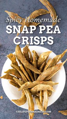 Healthy Crisp, Sugar Snap Pea Recipe, Snap Peas Recipe, Pea Snacks, Chili Pepper Recipes, Homemade Hot Sauce, Snap Pea, Spicy Chicken Recipes, High In Fiber