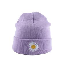 Description: This aesthetic Daisy Winter Hat is the perfect accessory for cooler days. A unique aesthetic style beanie featuring a daisy flower at the front with a choice of different color fabrics. Just perfect for this winter! Style: Aesthetic Hat Material: Cotton, Acrylic Free shipping WorldwideDelivery time: 15-35 days Trendy Adjustable Beanie Cap, Trendy Adjustable Warm Beanie, Spring Adjustable Beanie Hat, Trendy Cotton Beanie For Spring, Trendy Purple Winter Hat, Spring Beanie Cap, Trendy Purple Hats For Winter, Casual Pink Beanie For Spring, Spring Outdoor Beanie Hat