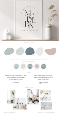 brand identity Brand Identity Kit, 포트폴리오 레이아웃, 타이포그래피 포스터 디자인, Interior Designer Logo, Logo Design Inspiration Branding, Inspiration Logo Design, Brand Color Palette, Watercolor Logo, Feminine Logo