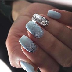 Teal Nails, Valentine Nails, Nails Colors, Blue Nail, Winter Nail Art