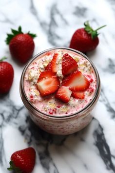 Creamy oats and fresh strawberries come together in this easy breakfast recipe that’s perfect for busy mornings. Prep it the night before and wake up to something delicious! Don’t miss this recipe – pin it for later.
#strawberriesandcream #overnightoatsideas #breakfastrecipes #healthybreakfastideas #quickrecipes #easymeals #mealprepbreakfast #oatsrecipes #makeaheadrecipes