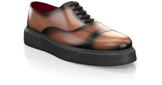 are handcrafted by individual order. Upper material is made by premium leather. Insole and lining materials - leather. Your new shoes will be handcrafted especially for you and delivered for free to your home or office in 1-2 weeks. Included option for free return and remake if the shoes do not fit.Only now all this is available at an exclusive price of $282.00.Proceed with you order now. Designer Brown Leather Shoes With Contrast Sole, Elegant Custom Sneakers With Leather Lining, Classic Formal Custom Sneakers In Calf Leather, Luxury Formal Custom Sneakers With Leather Lining, Classic Formal Custom Calf Leather Sneakers, Luxury Leather Shoes With Contrast Sole And Cap Toe, Designer Brown Leather Shoes With Rubber Sole, Designer Custom Calf Leather Sneakers For Formal Occasions, Luxury Custom Sneakers With Leather Sole For Formal Wear