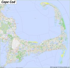 Map of Cape Cod Map Of Cape Cod, Cape