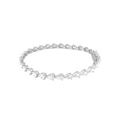 MaterialGold, Diamond DescriptionUp for sale is a beautiful 14K Gold Sideways Pear Diamond Tennis Bracelet. Specifications:-Model #: DP3216-Metal Type: Yellow, White, or Rose Gold-Metal Purity: 14K-Chain Length: 7"-Bracelet Width: 4MM-Gold Weight: 8.28 grams approx.-Total Diamond Weight: 7.85 carats approx.-Color: F-G-Clarity: SI Brief Overview:-Free Sizing W/ Purchase-14 Day Return Policy-Conflict Free Diamonds-Satisfaction Guarantee-Appraisal Included W/ Purchase.-Black Velvet Box Included W/ Purchase.Satisfaction Guarantee:David's House of Diamonds is dedicated to bring you a pleasant no-hassle online buying experience. All of our Jewelry come with a 14 days money back guarantee. If for any reason you are not completely satisfied, please contact us and we will make it right. *NO REFUNDS Luxury Diamond Heart Bracelet For Formal Occasions, Luxury Diamond Heart Bracelet For Formal Events, Luxury Diamond Heart Bracelet For Wedding, Luxury Formal Heart Bracelet With Jubilee Style, Elegant White Heart Bracelet For Formal Occasions, Luxury White Gold Heart Bracelet For Wedding, Luxury Heart Bracelet With Diamond Accents For Formal Occasions, Elegant Wedding Heart Bracelet With Brilliant Cut, Formal Diamond Heart Bracelet