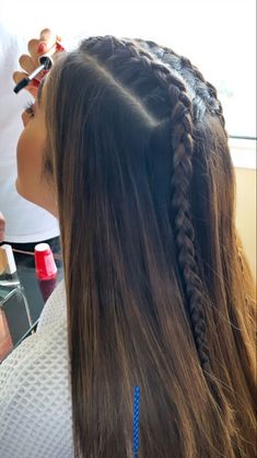 Hairstyle Examples, Front Hair Styles, Hair Up Styles, Hair Stylist Life, Easy Hairstyles For Long Hair, Hairstyles For School, Aesthetic Hair