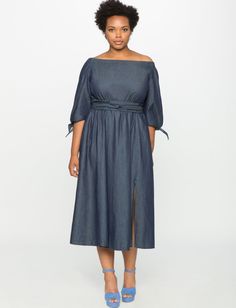 26 Of The Best Places To Buy Petite Clothing Online Petite Plus Size Outfits, Petite Plus Size, Contemporary Dresses, Curvy Plus Size, Chambray Dress, Plus Size Womens Clothing, Fall Style