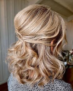 Updos For Medium Length Curly Hair, Special Occasion Hairstyles Medium, Mob Makeup, Groom Hair, Short Bridal Hair, About Mother, Madison Wedding