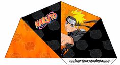 an image of naruto from the anime series with black and orange colors on it