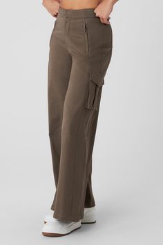 A cross between cargos and trousers, these pants are designed with exaggerated wide legs, cool cargo pockets and front zipper pockets. They’re made from a heavyweight, drapey cotton blend that looks put-together yet feels comfortable. The Show Off hits high on the waist (perfect for pairing with crop tops) with a tailored front and a stretchy back (for a fuss-free fit every time).