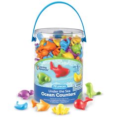 under the sea ocean counters in a bucket