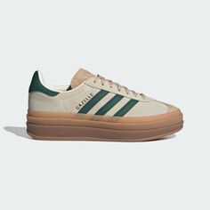 adidas Gazelle Bold Shoes - Black | Women's Lifestyle | adidas US Satellite Stompers, Adidas Gazelle Shoes, Adidas Gazelle Bold, Gazelle Shoes, Gazelle Bold, Bold Shoes, Cream Shoes, Sole Shoes, Blue Sneakers