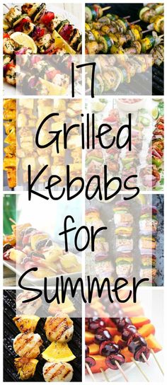 grilled kebabs for summer