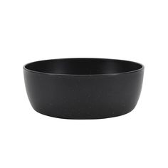 a black bowl on a white background