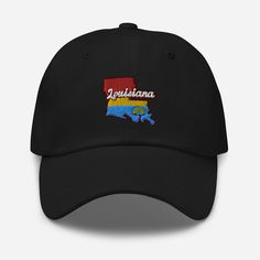 "Show off your American pride with our Louisiana State Dad Hat! This USA-embroidered unisex hat is handmade with love in the United States, ensuring both quality and comfort. Available in multiple colors, this stylish baseball cap is perfect for any casual occasion, whether you're at home or exploring the country. Make it a perfect American travel gift for yourself or a loved one - order yours today! ★ Dad Hat Details: * 100% Chino Cotton Twill * Green Camo: 35% Chino Cotton Twill, 65% Polyester Cotton Snapback Hat With Embroidered Patch, Curved Bill Hat With Embroidered Logo, Dad Hat With Embroidered Logo And Flat Bill, Custom Embroidered Dad Hat, Embroidered Logo Dad Hat With Flat Bill, Embroidered Cotton Dad Hat With Flat Brim, Curved Brim Hat With Letter Embroidery, Cotton Embroidered Flat Bill Hat, Adjustable Dad Hat With Embroidered Patch