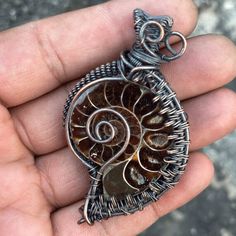 gorgeous copper wire jewelry   sunstone best gift for her  it made pure handmade work  you can also contact for custom designs Ammonite Jewelry, Handmade Copper Jewelry, Copper Wire Jewelry, Copper Jewelry Handmade, Ammonite Fossil, Wire Weaving, Copper Pendants, Handmade Copper, Wrapped Pendant