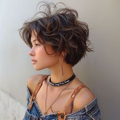 Cute Long Pixie Haircut, Short Haircuts For Thick Curly Hair Layered Bobs, Long Pixie For Curly Hair, Shaggy Pixie Hairstyles, Long Pixie Curly Hair, Medium Pixie Haircut, Long Pixie Hair, Pixie Bob Hair, Bixie Haircut