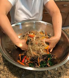 Jap Chae Recipe Korean, Chop Chae Recipe, Ban Chan Recipes, Chap Chae Recipe, Chop Chae, Chapchae Recipe