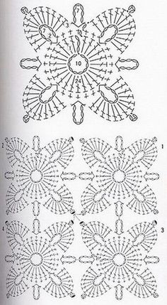 an image of crocheted doily patterns