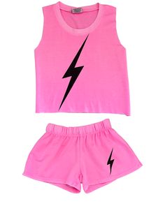 Neon Pink mini bolt graphic shorts Fun Pink Bottoms With Built-in Shorts, Playful Pink Sports Shorts, Sporty Pink Bottoms With Built-in Shorts, Functional Pink Compressive Shorts, Fun Pink Shorts With Built-in Shorts, Graphic Shorts, Pink Tank, Pink Mini, Neon Pink