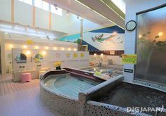 a bathroom with a large jacuzzi tub in it