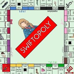 a board game with the name swftopy on it and an image of a woman