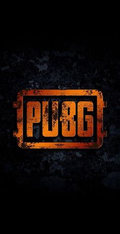 the word pugg is written in orange and black on a dark background with rust