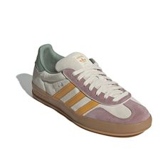 adidas Gazelle Indoor 'Beige Palm' ID1007 - KICKS CREW Sambas Colorful, 2024 Shoes Trends Women, Adidas Trainers Outfit, Suede Adidas, Adidas Gazelle Women, Adidas Gazelle Indoor, Looks Adidas, Cool Sneakers, Trainers Outfit